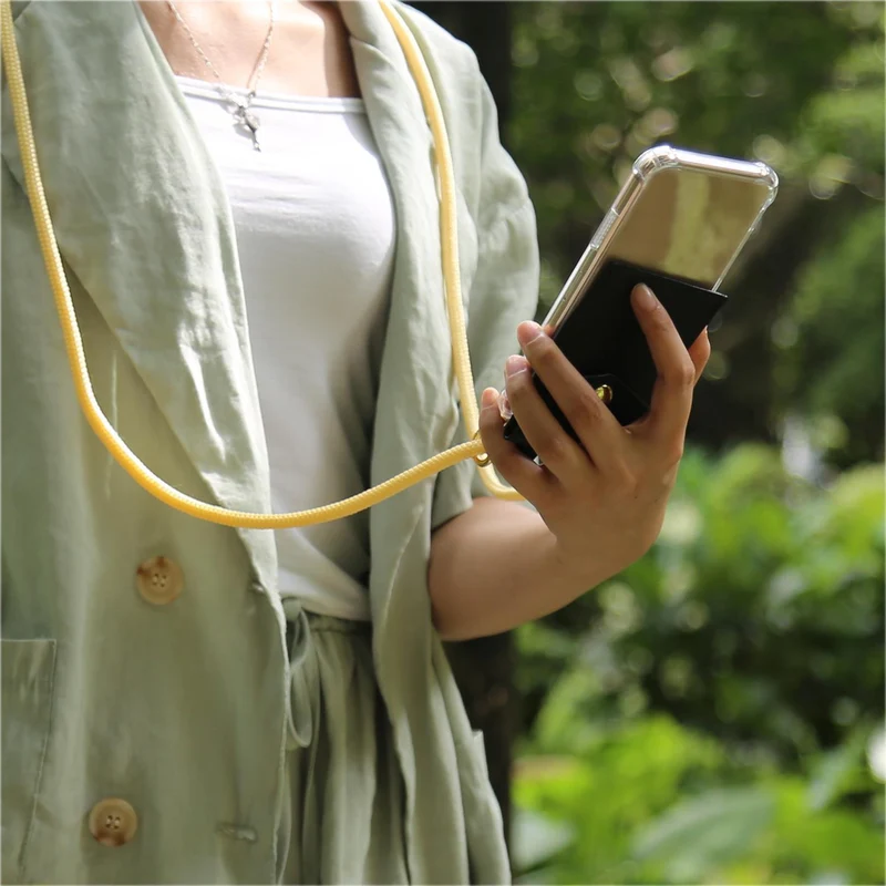 Cadorabo Handy Kette kompatibel mit Google PIXEL 3 XL Silikon Schutzhülle mit Gold Ringen, Kordel Band und abnehmbarem Etui