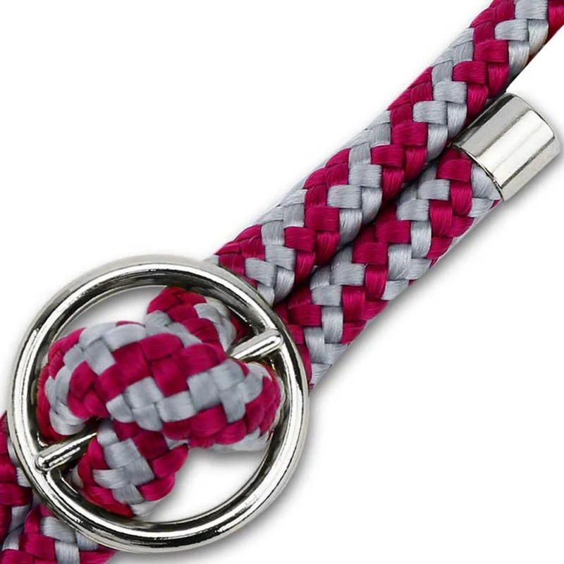 Cadorabo Handy Kette kompatibel mit Google PIXEL 3 Silikon Schutzhülle mit Silbernen Ringen, Kordel Band und abnehmbarem Etui