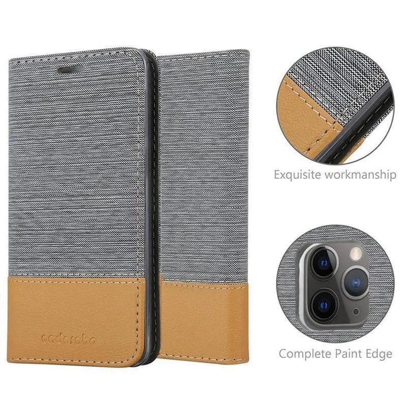 Cadorabo Hülle kompatibel mit Apple iPhone 11 PRO MAX Schutzhülle mit Magnetverschluss, Standfunktion und Kartenfach