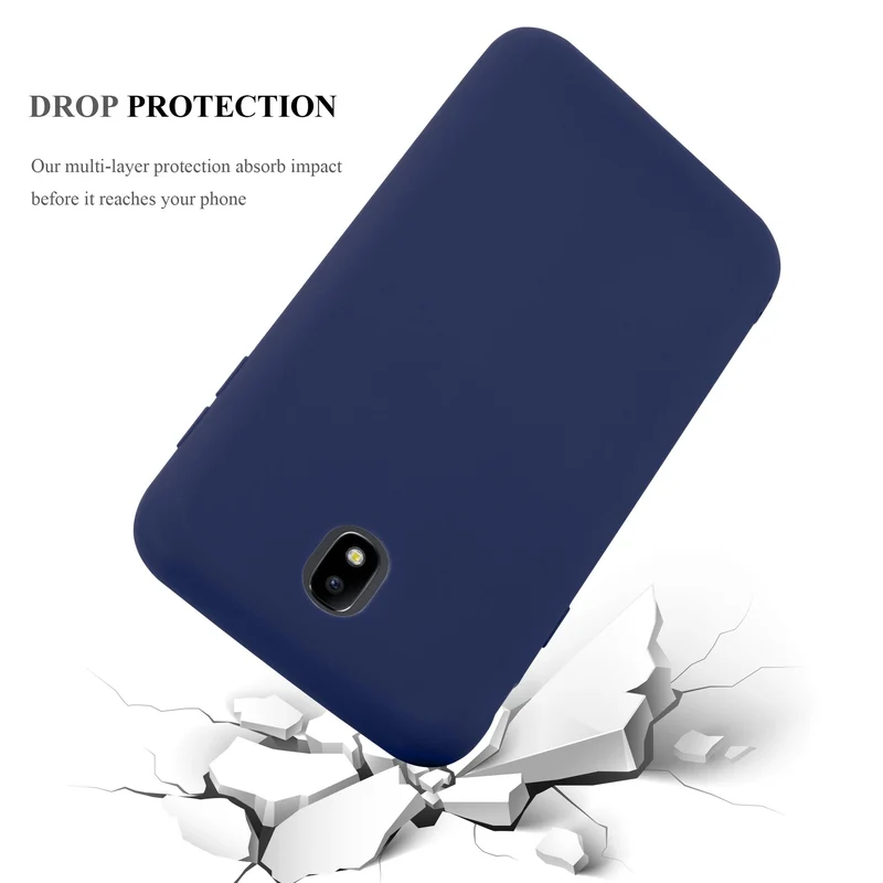 Cadorabo Hülle kompatibel mit Samsung Galaxy J3 2017 US Version Schutzhülle aus flexiblem TPU Silikon