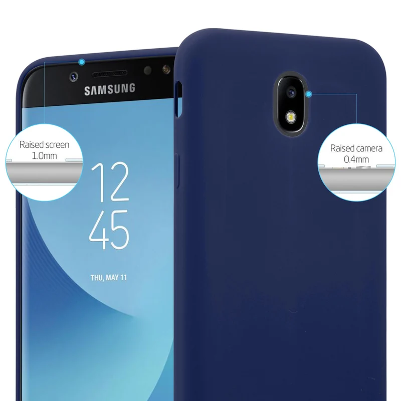 Cadorabo Hülle kompatibel mit Samsung Galaxy J3 2017 US Version Schutzhülle aus flexiblem TPU Silikon