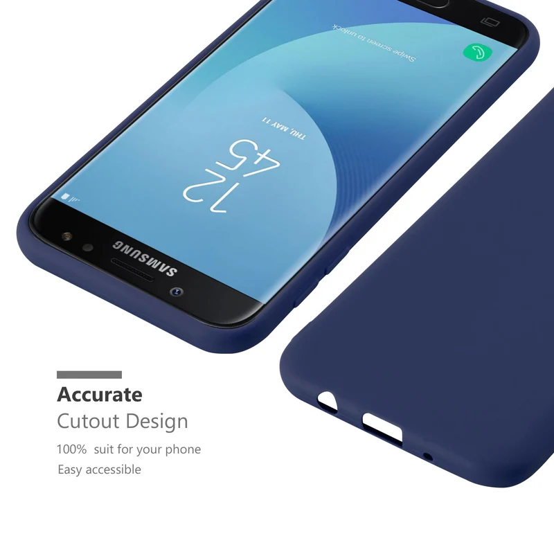 Cadorabo Hülle kompatibel mit Samsung Galaxy J3 2017 US Version Schutzhülle aus flexiblem TPU Silikon