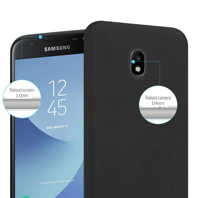 Cadorabo Hülle kompatibel mit Samsung Galaxy J3 2017 US Version Schutzhülle aus flexiblem TPU Silikon