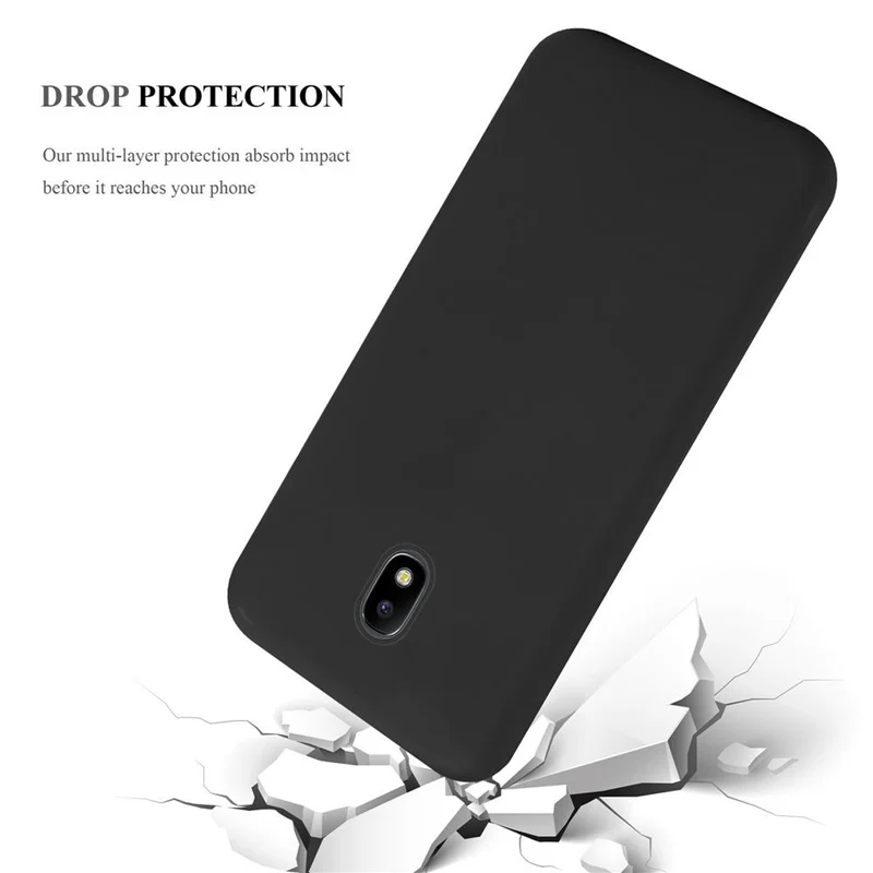 Cadorabo Hülle kompatibel mit Samsung Galaxy J3 2017 US Version Schutzhülle aus flexiblem TPU Silikon