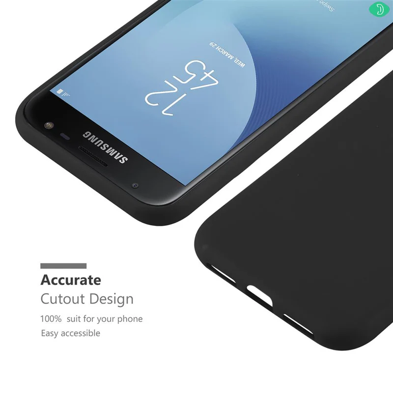 Cadorabo Hülle kompatibel mit Samsung Galaxy J3 2017 US Version Schutzhülle aus flexiblem TPU Silikon