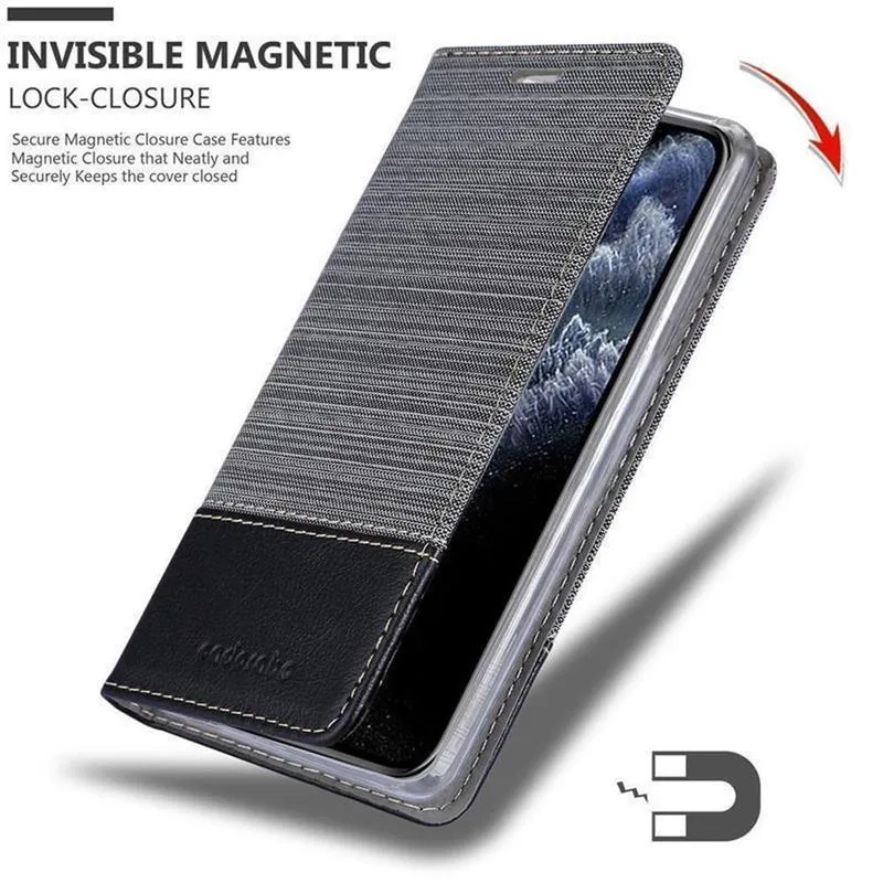 Cadorabo Hülle kompatibel mit Apple iPhone 11 PRO Schutzhülle mit Magnetverschluss, Standfunktion und Kartenfach