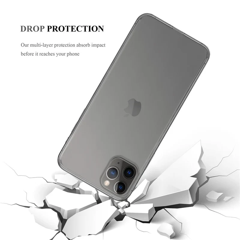 Cadorabo Hülle kompatibel mit Apple iPhone 11 PRO Schutzhülle aus flexiblem TPU Silikon