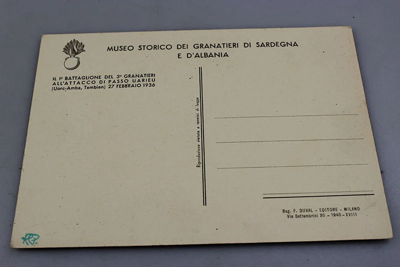 Postkarte Historisches Museum der Grenadiere von Sardinien