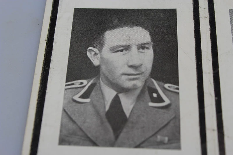 Sterbebilder 2 Brüder, ein hochdekorierter SS-Mann