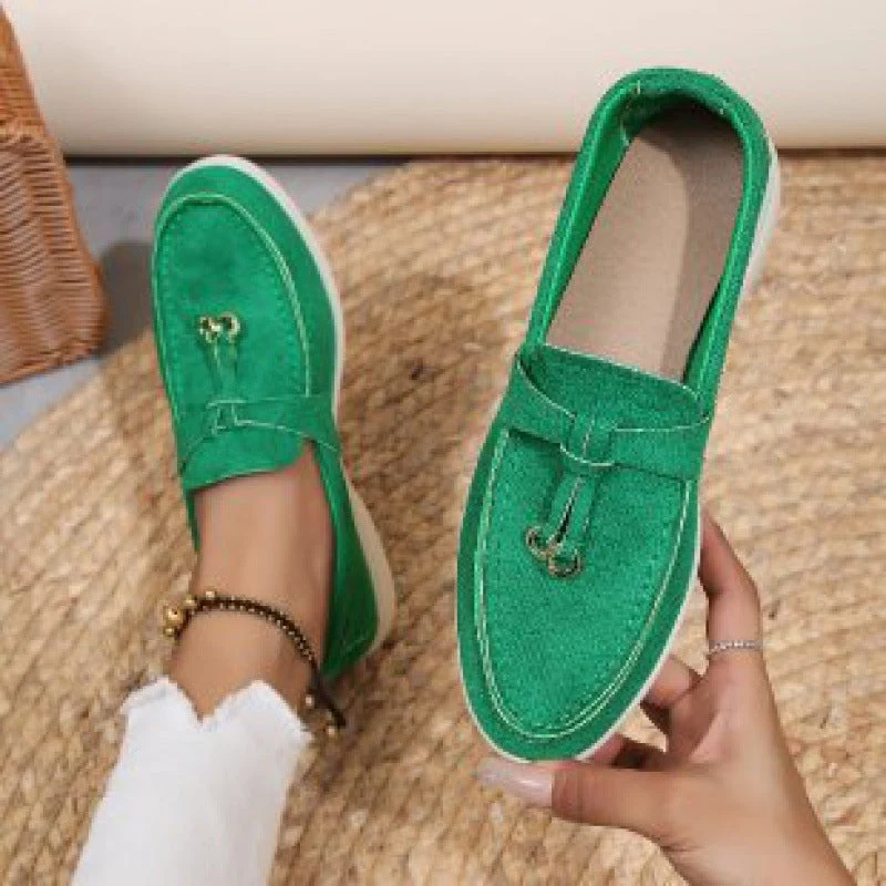 Damen nan bequeme Slip-On Loafer mit dekorativem Quastenbesatz und ergonomischer Gummisohle Drune