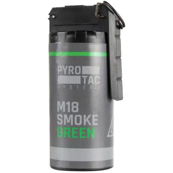 Pyrotac M18 Paintball / Airsoft Rauchgranate mit Kipphebel - verschiedene Farben -