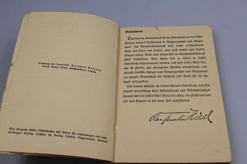 "Singend Wollen wir Marschieren" - RAD-Handbuch
