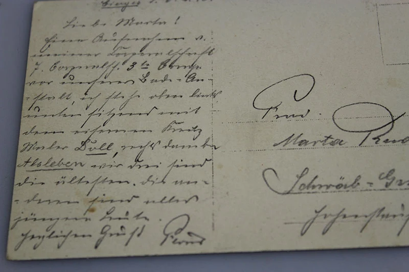 Postkarte aus dem 1. Weltkrieg