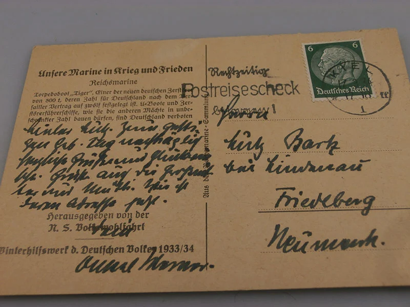 Postkarte Torpedoboot "Tiger"
