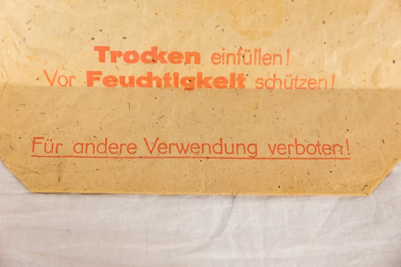 Papiertüte für Brandsandunterstände Luftschutz