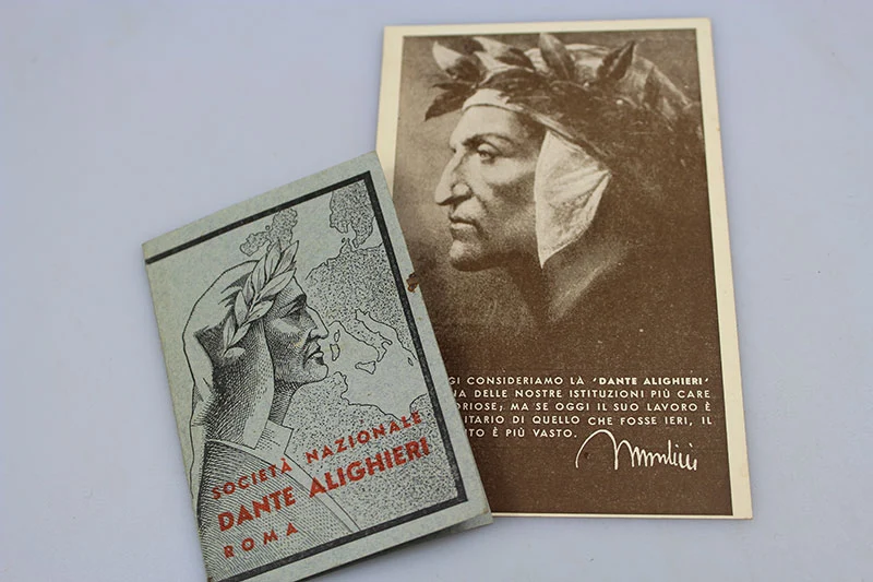 National Ass. Karte und Postkarte "Dante Alighieri" XNUMX