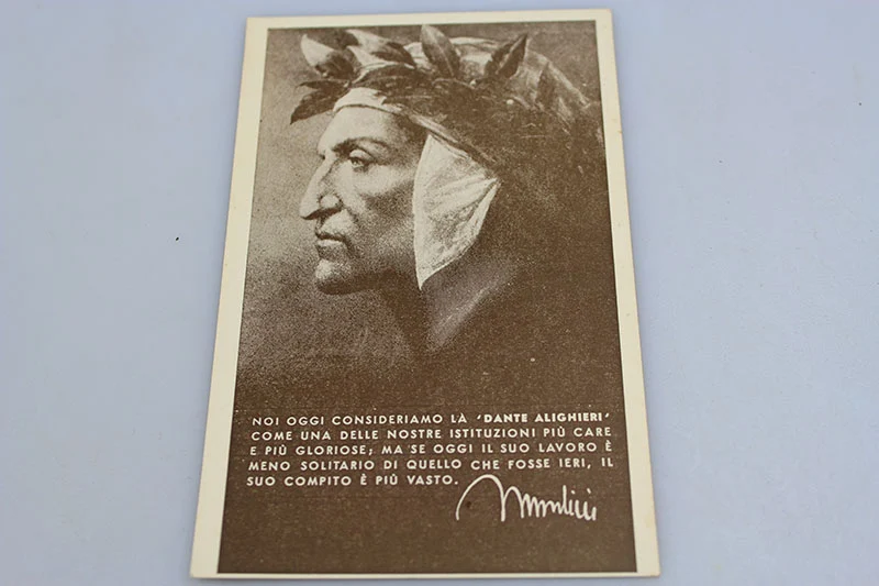 National Ass. Karte und Postkarte "Dante Alighieri" XNUMX