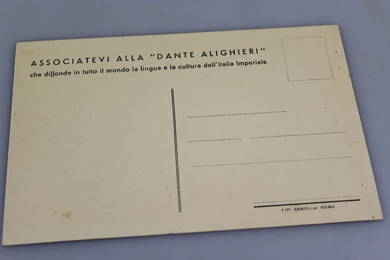 National Ass. Karte und Postkarte "Dante Alighieri" XNUMX