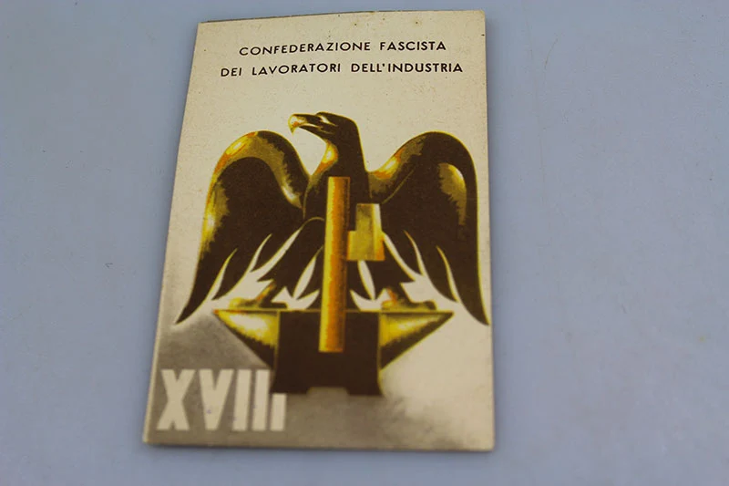 Faschistischer Bund der Industriearbeiterkarte XVIII°