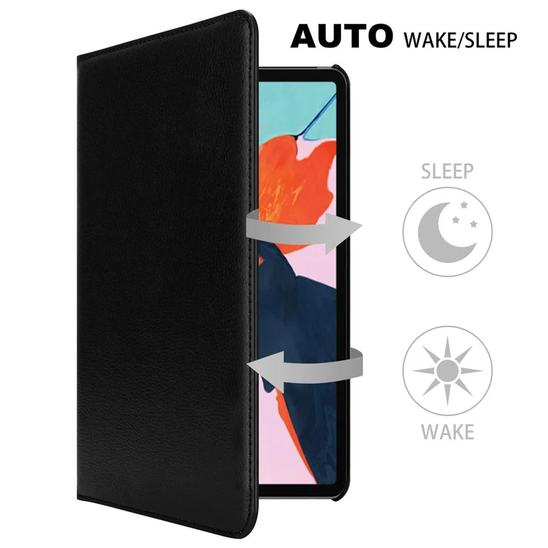 Cadorabo Tablet Hülle kompatibel mit Apple iPad PRO 2018 (12.9 Zoll) Schutzhülle mit Auto Wake Up, mit Standfunktion und Gummiband Verschluss