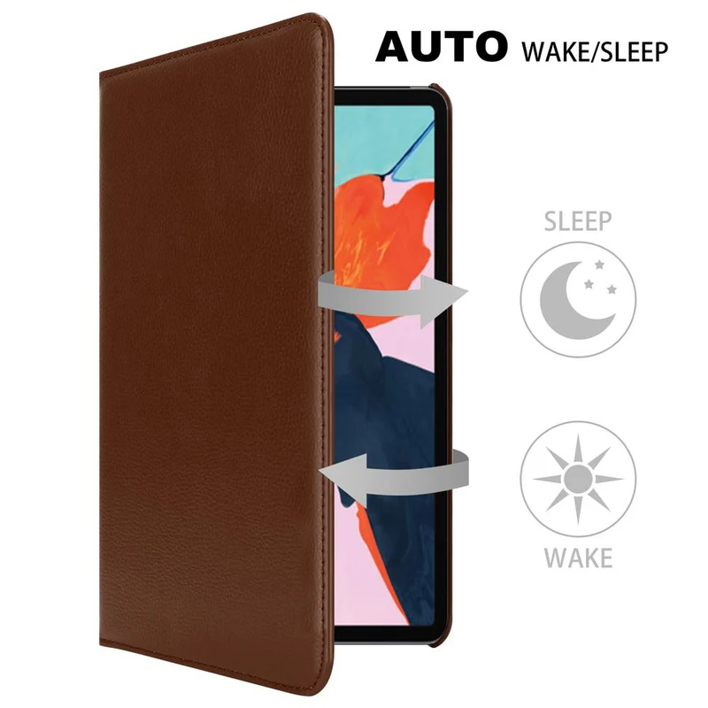 Cadorabo Tablet Hülle kompatibel mit Apple iPad PRO 2018 (12.9 Zoll) Schutzhülle mit Auto Wake Up, mit Standfunktion und Gummiband Verschluss