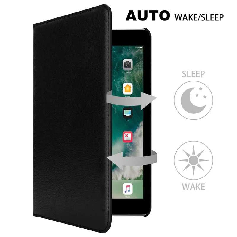 Cadorabo Tablet Hülle kompatibel mit Apple iPad PRO (9.7 Zoll) Schutzhülle mit Auto Wake Up, mit Standfunktion und Gummiband Verschluss