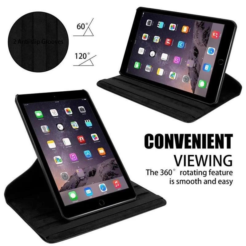 Cadorabo Tablet Hülle kompatibel mit Apple iPad AIR 2 2014 / AIR 2013 Schutzhülle mit Auto Wake Up, mit Standfunktion und Gummiband Verschluss