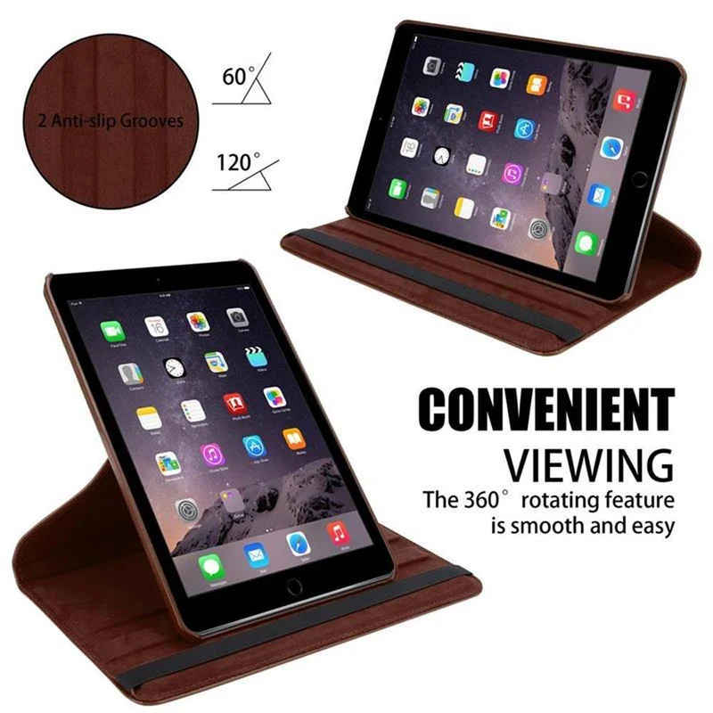 Cadorabo Tablet Hülle kompatibel mit Apple iPad AIR 2 2014 / AIR 2013 Schutzhülle mit Auto Wake Up, mit Standfunktion und Gummiband Verschluss