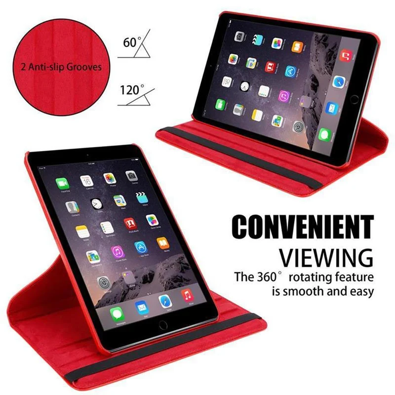Cadorabo Tablet Hülle kompatibel mit Apple iPad AIR 2 2014 / AIR 2013 Schutzhülle mit Auto Wake Up, mit Standfunktion und Gummiband Verschluss