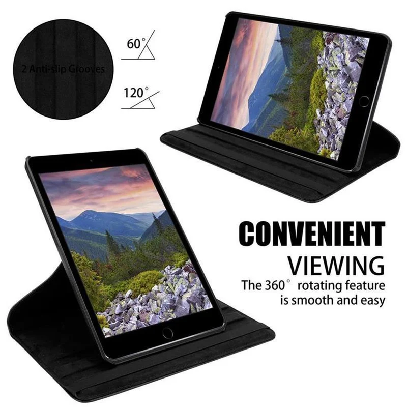 Cadorabo Tablet Hülle kompatibel mit Apple iPad MINI / MINI 2 / MINI 3 Schutzhülle mit Auto Wake Up, mit Standfunktion und Gummiband Verschluss