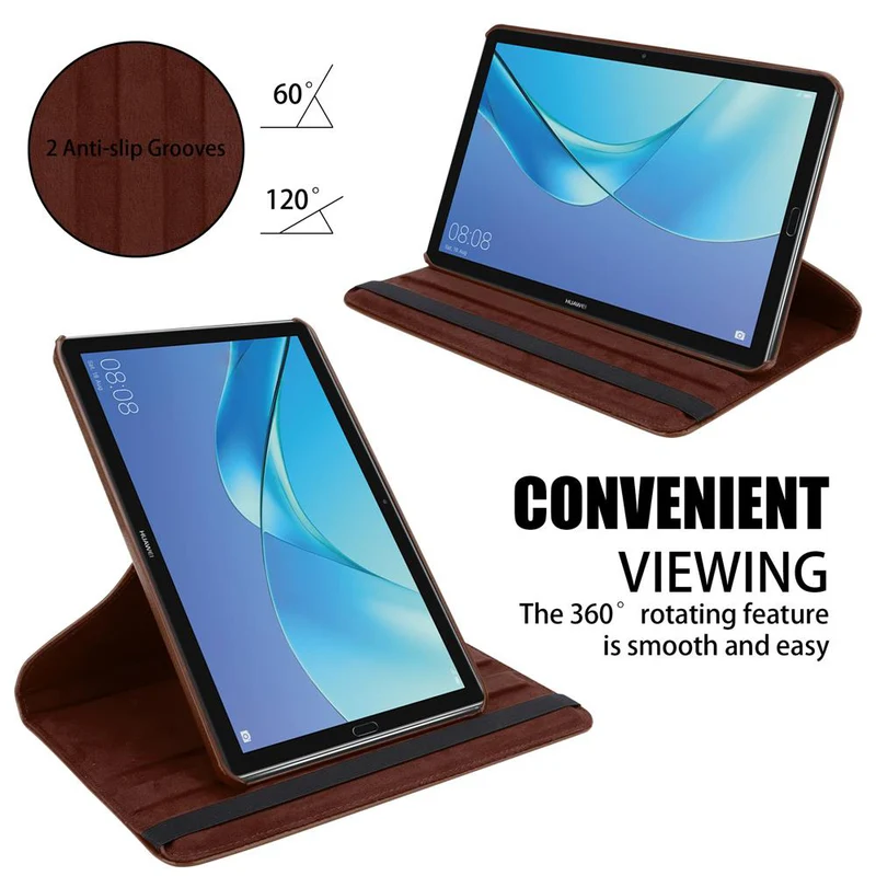 Cadorabo Tablet Hülle kompatibel mit Huawei MediaPad M5 / M5 PRO (10.8 Zoll) Schutzhülle OHNE Auto Wake Up, mit Standfunktion und Gummiband Verschluss