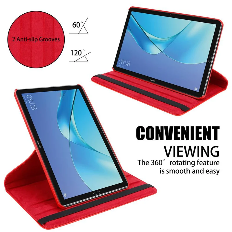 Cadorabo Tablet Hülle kompatibel mit Huawei MediaPad M5 / M5 PRO (10.8 Zoll) Schutzhülle OHNE Auto Wake Up, mit Standfunktion und Gummiband Verschluss