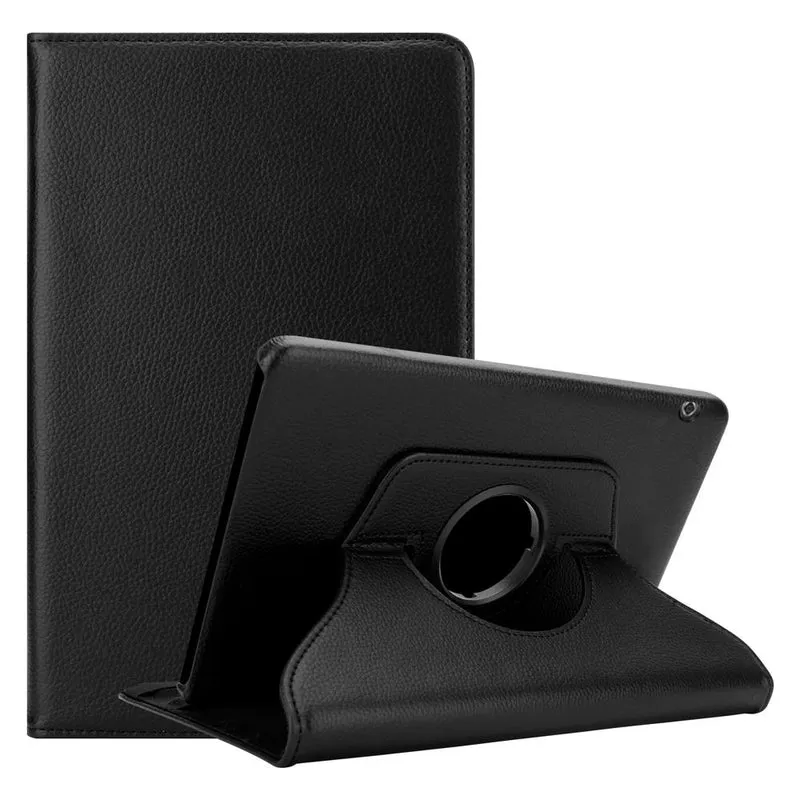Cadorabo Tablet Hülle kompatibel mit Huawei MediaPad T5 10 (10.1 Zoll) Schutzhülle OHNE Auto Wake Up, mit Standfunktion und Gummiband Verschluss