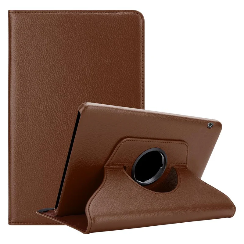 Cadorabo Tablet Hülle kompatibel mit Huawei MediaPad T5 10 (10.1 Zoll) Schutzhülle OHNE Auto Wake Up, mit Standfunktion und Gummiband Verschluss
