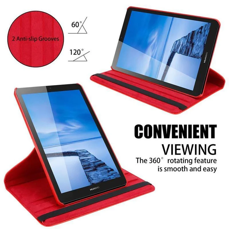 Cadorabo Tablet Hülle kompatibel mit Huawei MediaPad T3 7 (7.0 Zoll) Schutzhülle OHNE Auto Wake Up, mit Standfunktion und Gummiband Verschluss