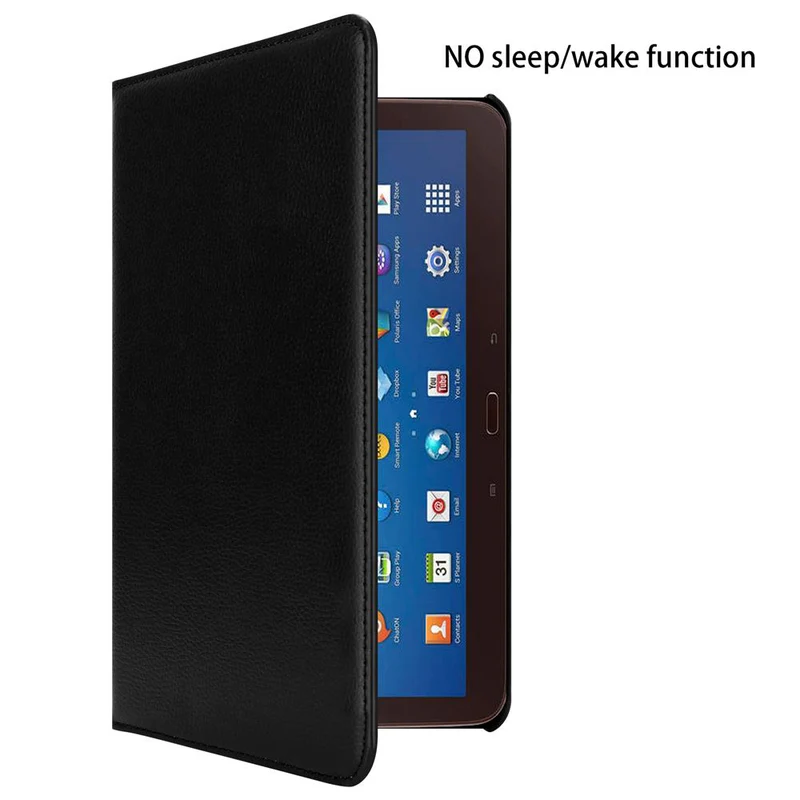 Cadorabo Tablet Hülle kompatibel mit Samsung Galaxy Tab 3 (10.1 Zoll) Schutzhülle OHNE Auto Wake Up, mit Standfunktion und Gummiband Verschluss