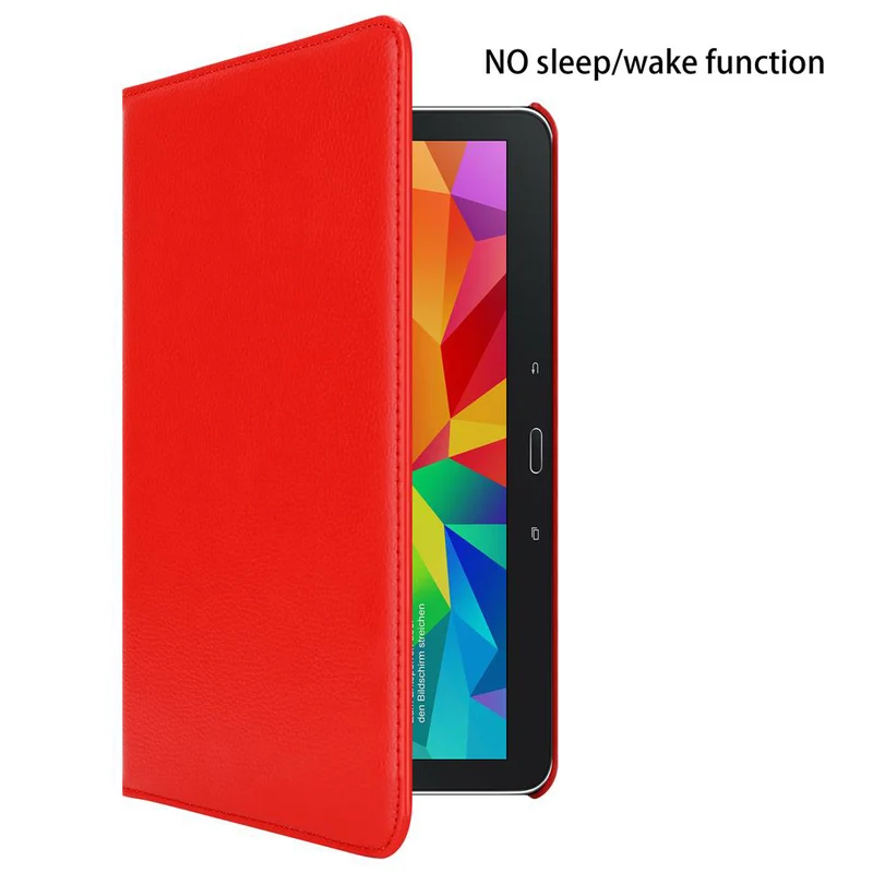 Cadorabo Tablet Hülle kompatibel mit Samsung Galaxy Tab 4 (10.1 Zoll) Schutzhülle OHNE Auto Wake Up, mit Standfunktion und Gummiband Verschluss