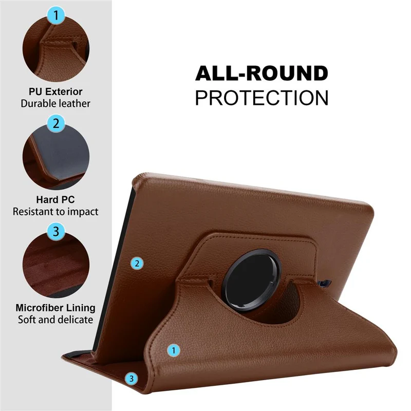 Cadorabo Tablet Hülle kompatibel mit Samsung Galaxy Tab A (10.5 Zoll) Schutzhülle OHNE Auto Wake Up, mit Standfunktion und Gummiband Verschluss