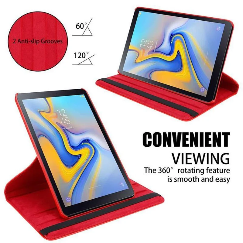 Cadorabo Tablet Hülle kompatibel mit Samsung Galaxy Tab A (10.5 Zoll) Schutzhülle OHNE Auto Wake Up, mit Standfunktion und Gummiband Verschluss