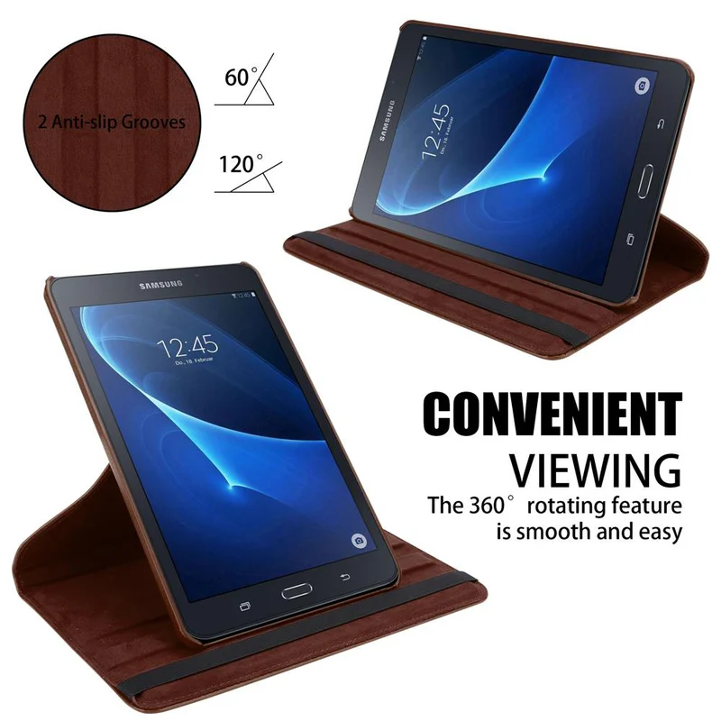 Cadorabo Tablet Hülle kompatibel mit Samsung Galaxy Tab A 2016 (7.0 Zoll) Schutzhülle OHNE Auto Wake Up, mit Standfunktion und Gummiband Verschluss