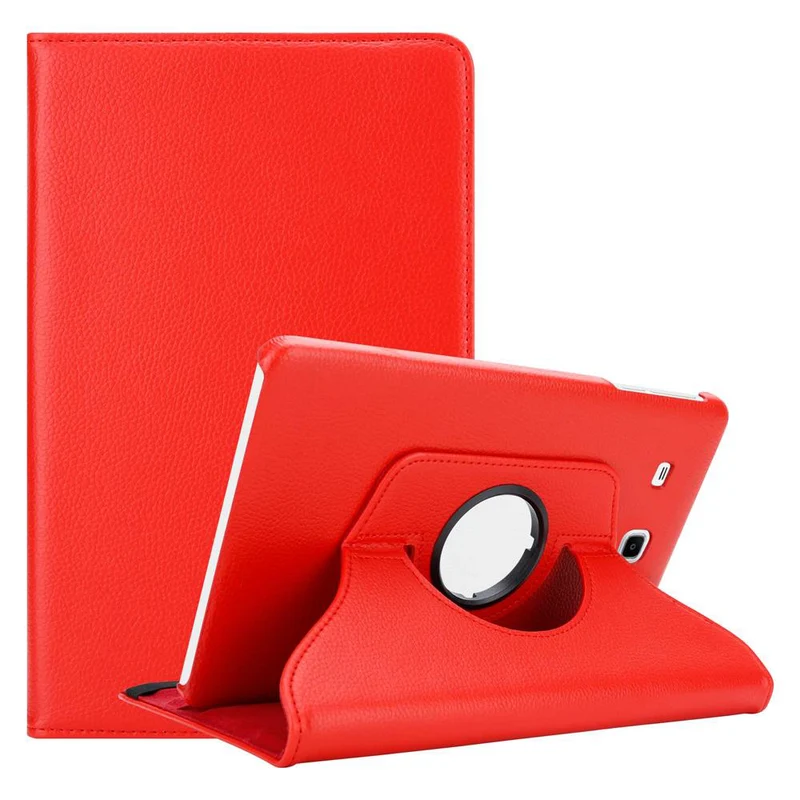 Cadorabo Tablet Hülle kompatibel mit Samsung Galaxy Tab E (9.6 Zoll) Schutzhülle OHNE Auto Wake Up, mit Standfunktion und Gummiband Verschluss
