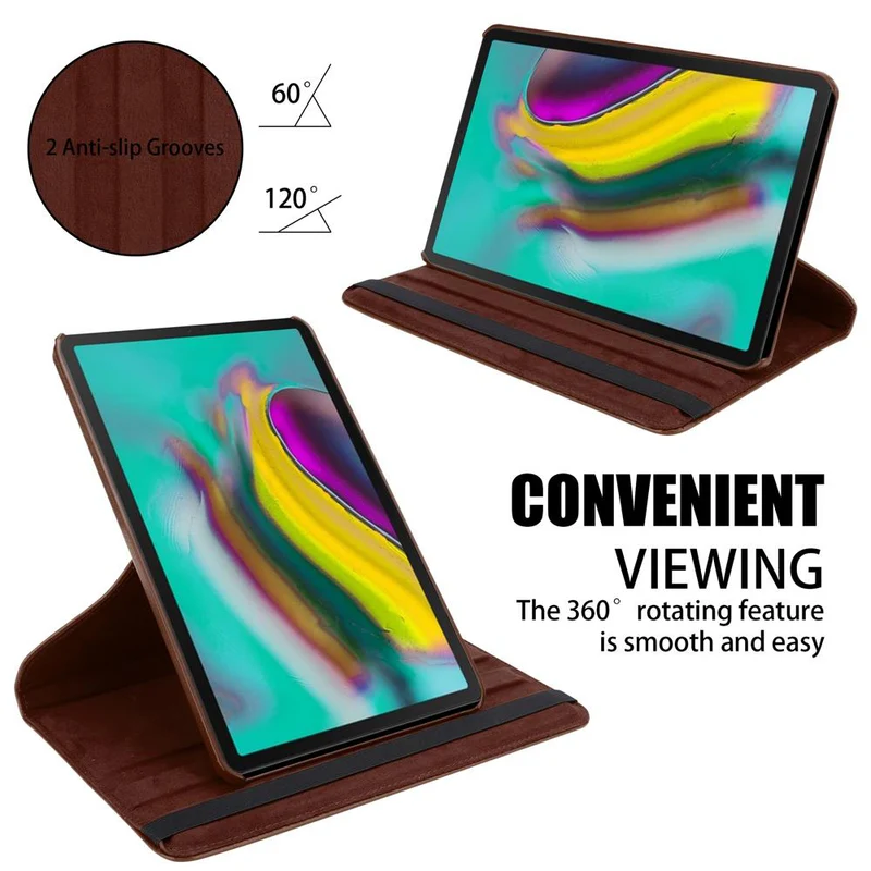 Cadorabo Tablet Hülle kompatibel mit Samsung Galaxy Tab S5e (10.5 Zoll) Schutzhülle OHNE Auto Wake Up, mit Standfunktion und Gummiband Verschluss