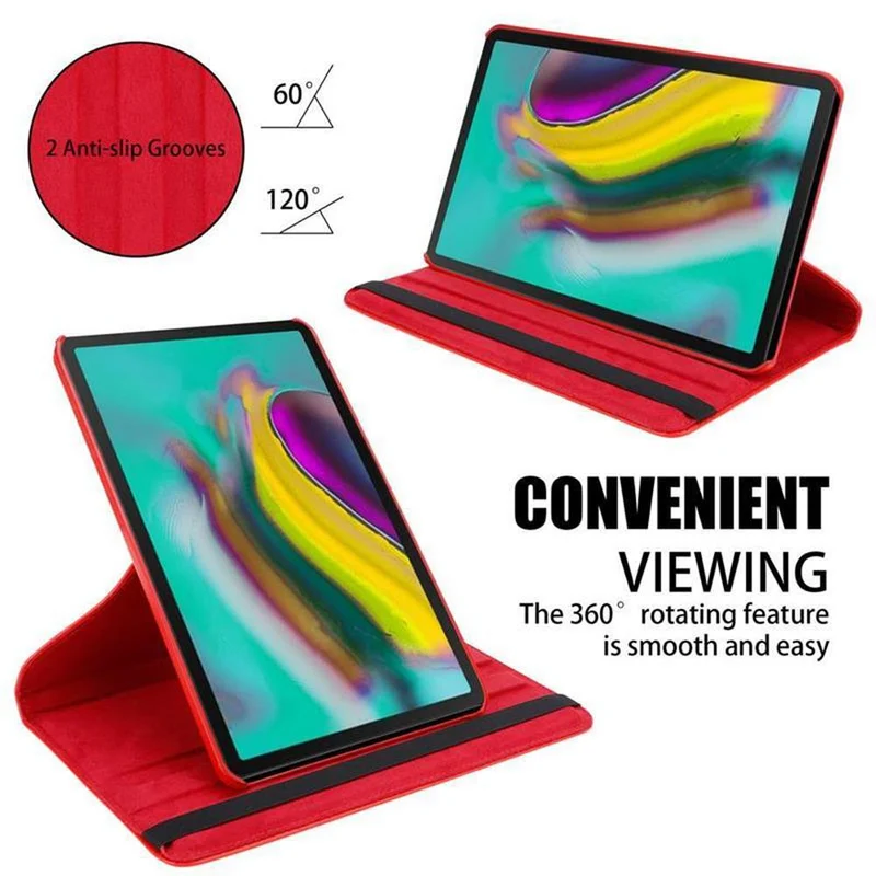 Cadorabo Tablet Hülle kompatibel mit Samsung Galaxy Tab S5e (10.5 Zoll) Schutzhülle OHNE Auto Wake Up, mit Standfunktion und Gummiband Verschluss