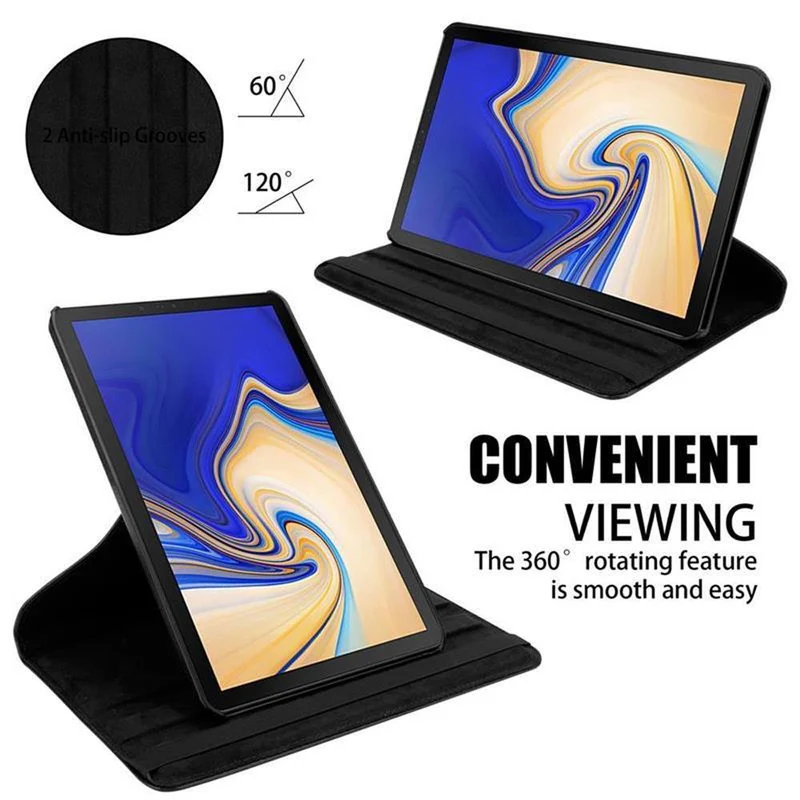 Cadorabo Tablet Hülle kompatibel mit Samsung Galaxy Tab S4 (10.5 Zoll) Schutzhülle OHNE Auto Wake Up, mit Standfunktion und Gummiband Verschluss