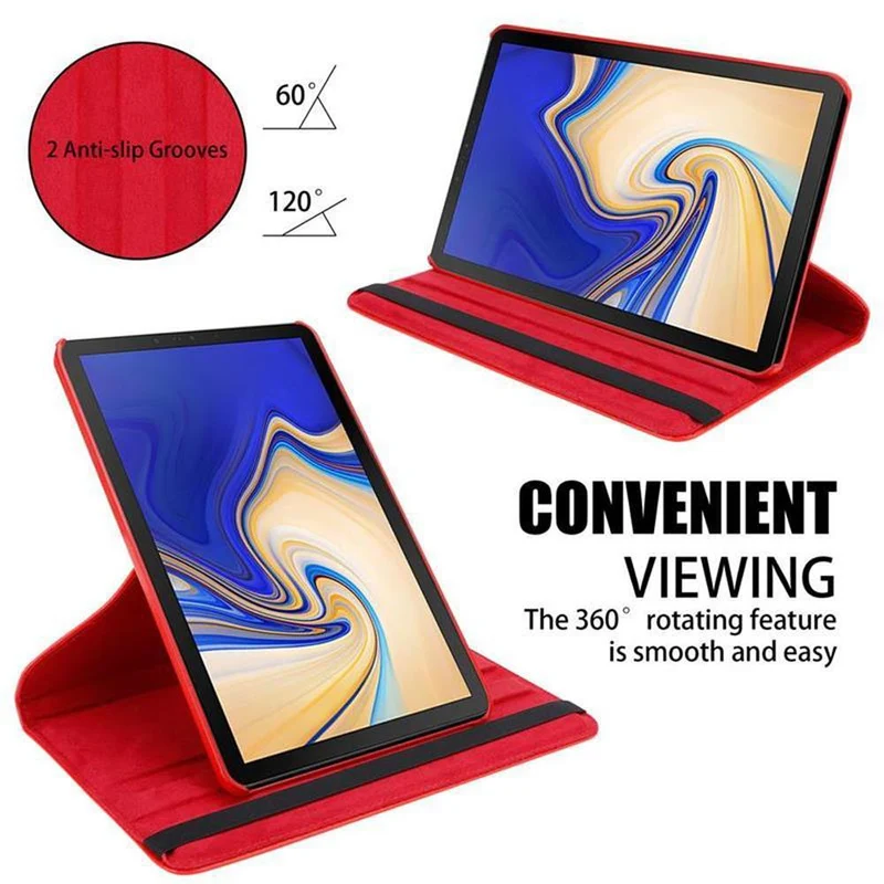Cadorabo Tablet Hülle kompatibel mit Samsung Galaxy Tab S4 (10.5 Zoll) Schutzhülle OHNE Auto Wake Up, mit Standfunktion und Gummiband Verschluss
