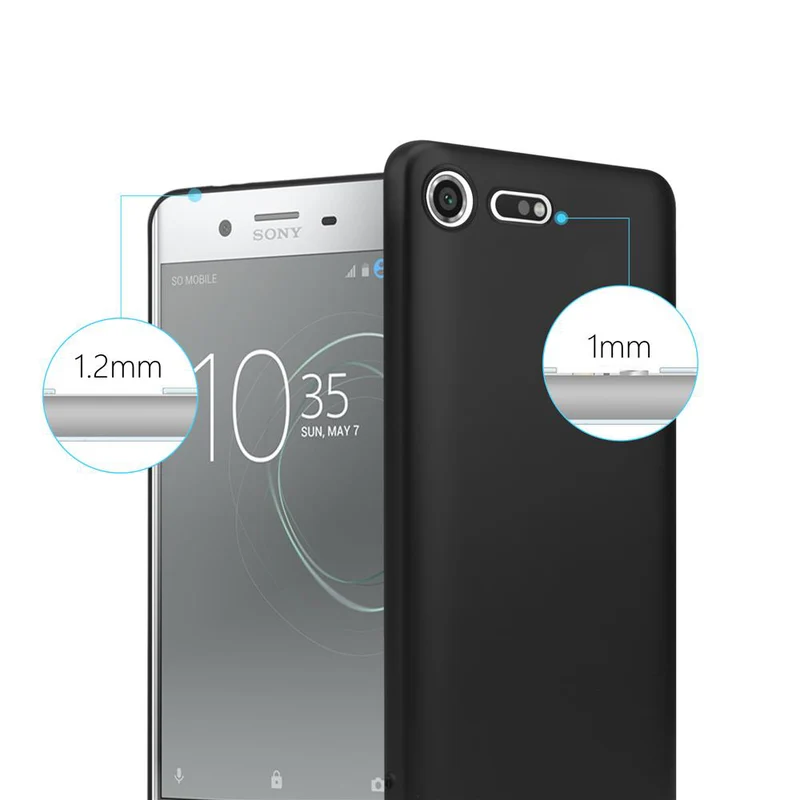 Cadorabo Hülle kompatibel mit Sony Xperia XZ PREMIUM Schutzhülle aus flexiblem TPU Silikon