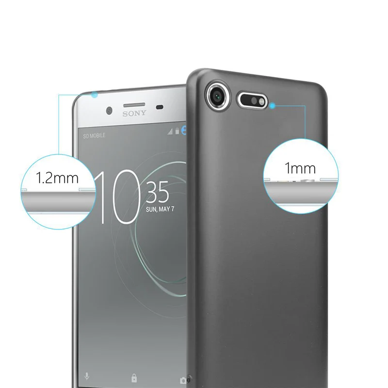 Cadorabo Hülle kompatibel mit Sony Xperia XZ PREMIUM Schutzhülle aus flexiblem TPU Silikon