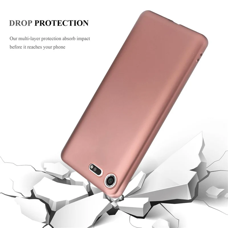 Cadorabo Hülle kompatibel mit Sony Xperia XZ PREMIUM Schutzhülle aus flexiblem TPU Silikon