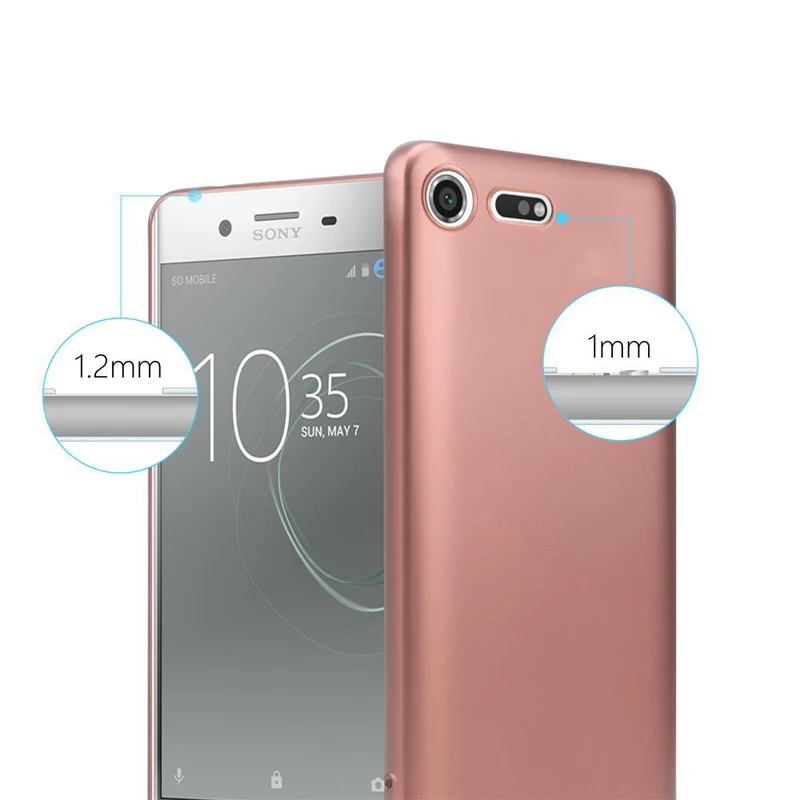 Cadorabo Hülle kompatibel mit Sony Xperia XZ PREMIUM Schutzhülle aus flexiblem TPU Silikon