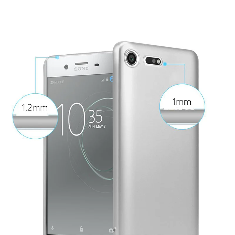 Cadorabo Hülle kompatibel mit Sony Xperia XZ PREMIUM Schutzhülle aus flexiblem TPU Silikon